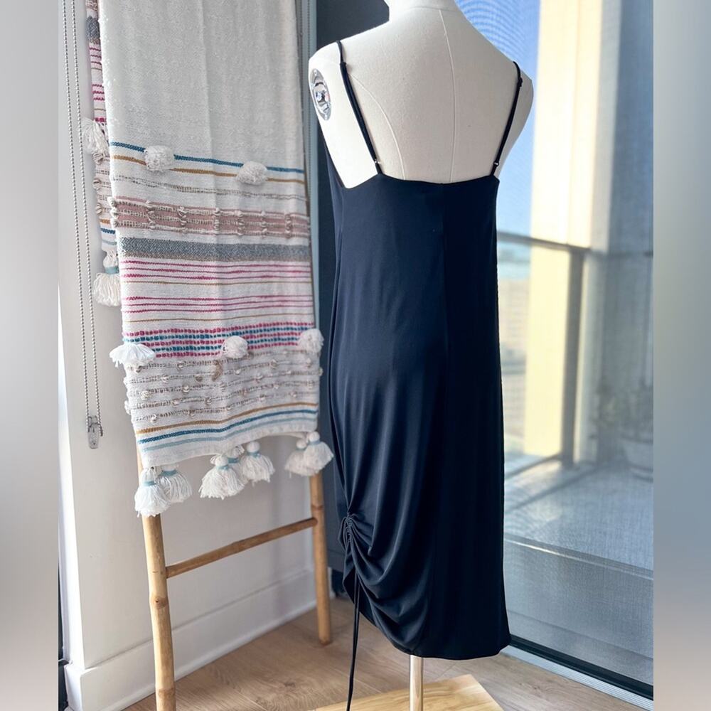 Zara Black Sleeveless Cinched Side Mini Dress Women’s Size Small - Picture 6 of 10
